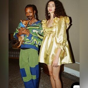 Free People x Selva Negra Atomo Dress in Azteca Gold